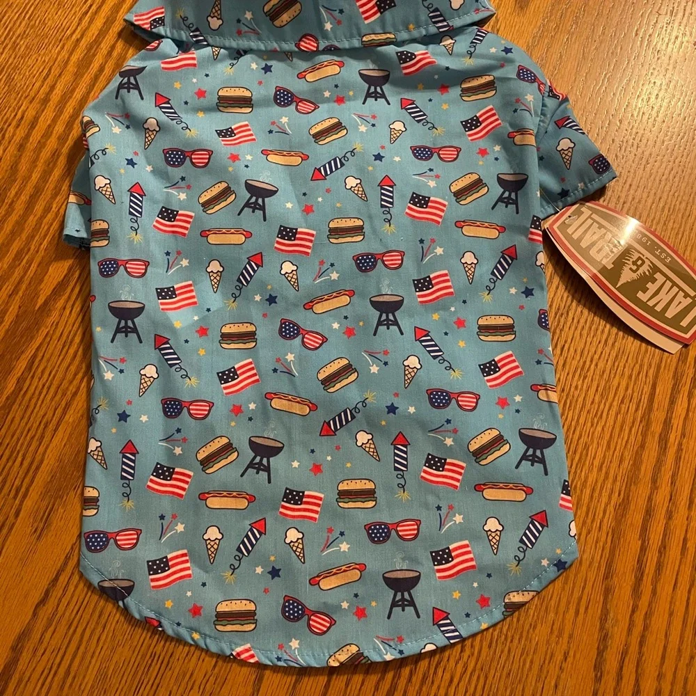 Dog outfit 4th of July holiday dog shirt